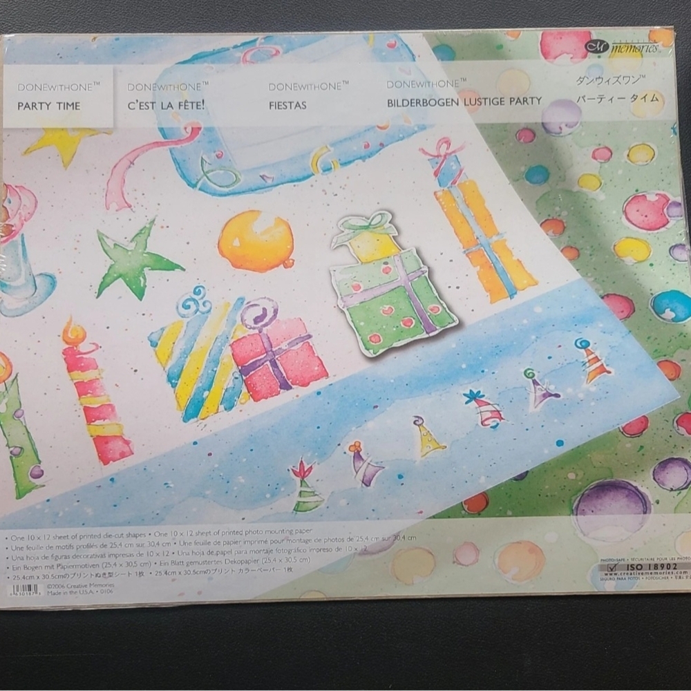 Creative Memories Party Time DonewithOne Scrapbook Kit